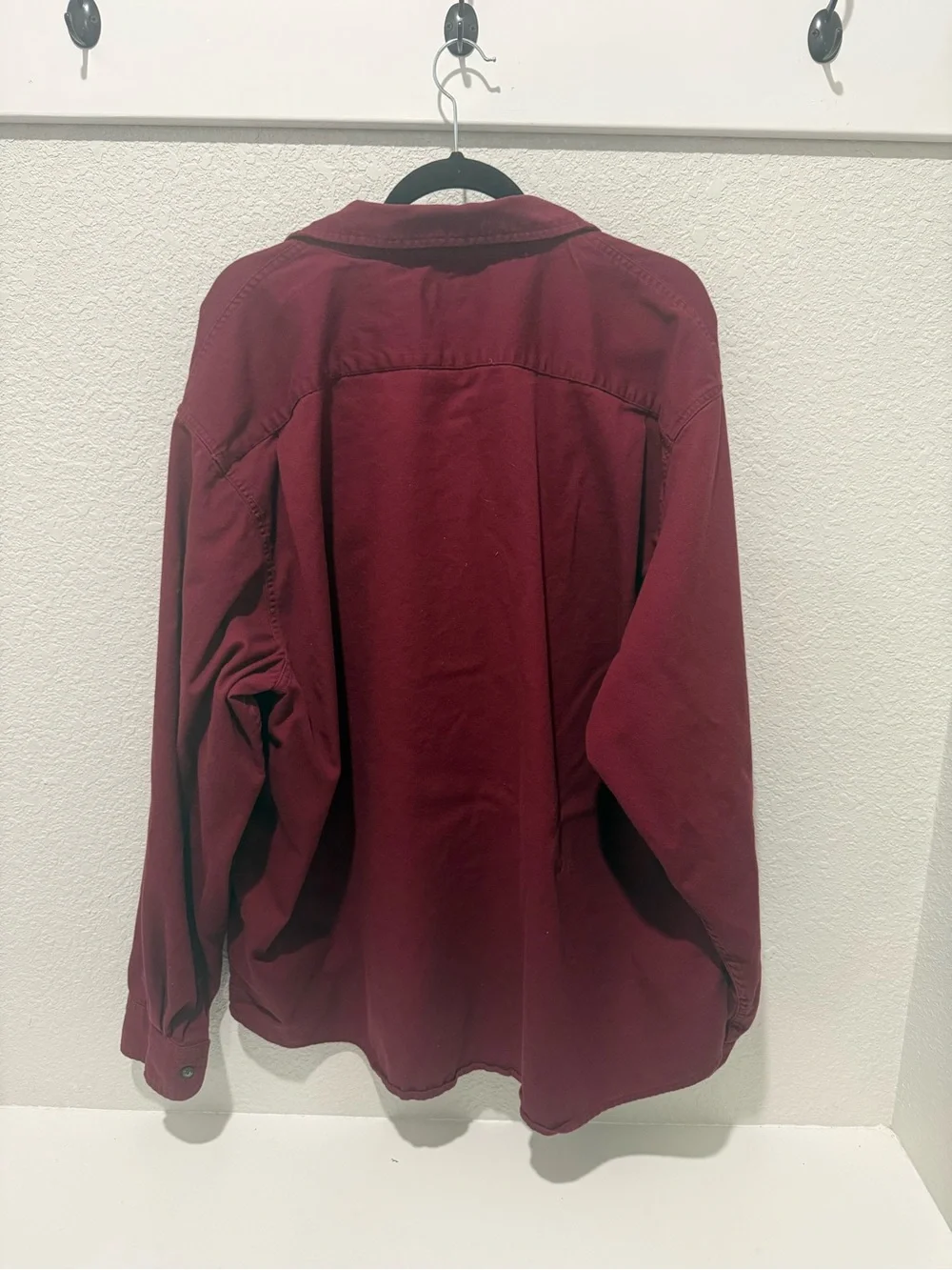 Wrangler Burgundy Lightweight Shirt Jacket